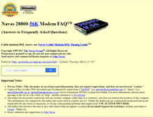 Tablet Screenshot of modemfaq.navasgroup.com